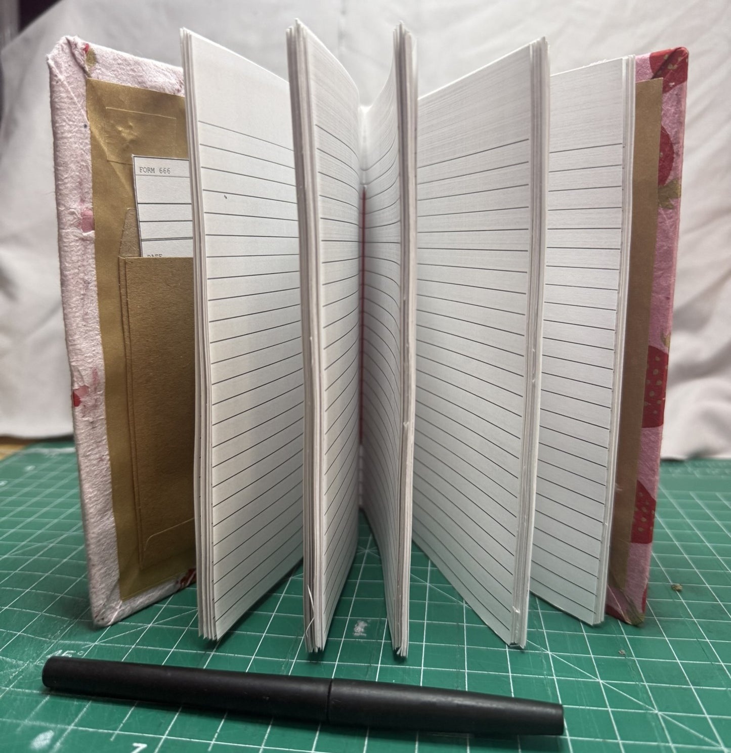Strawberries and Handmade Paper - ooak