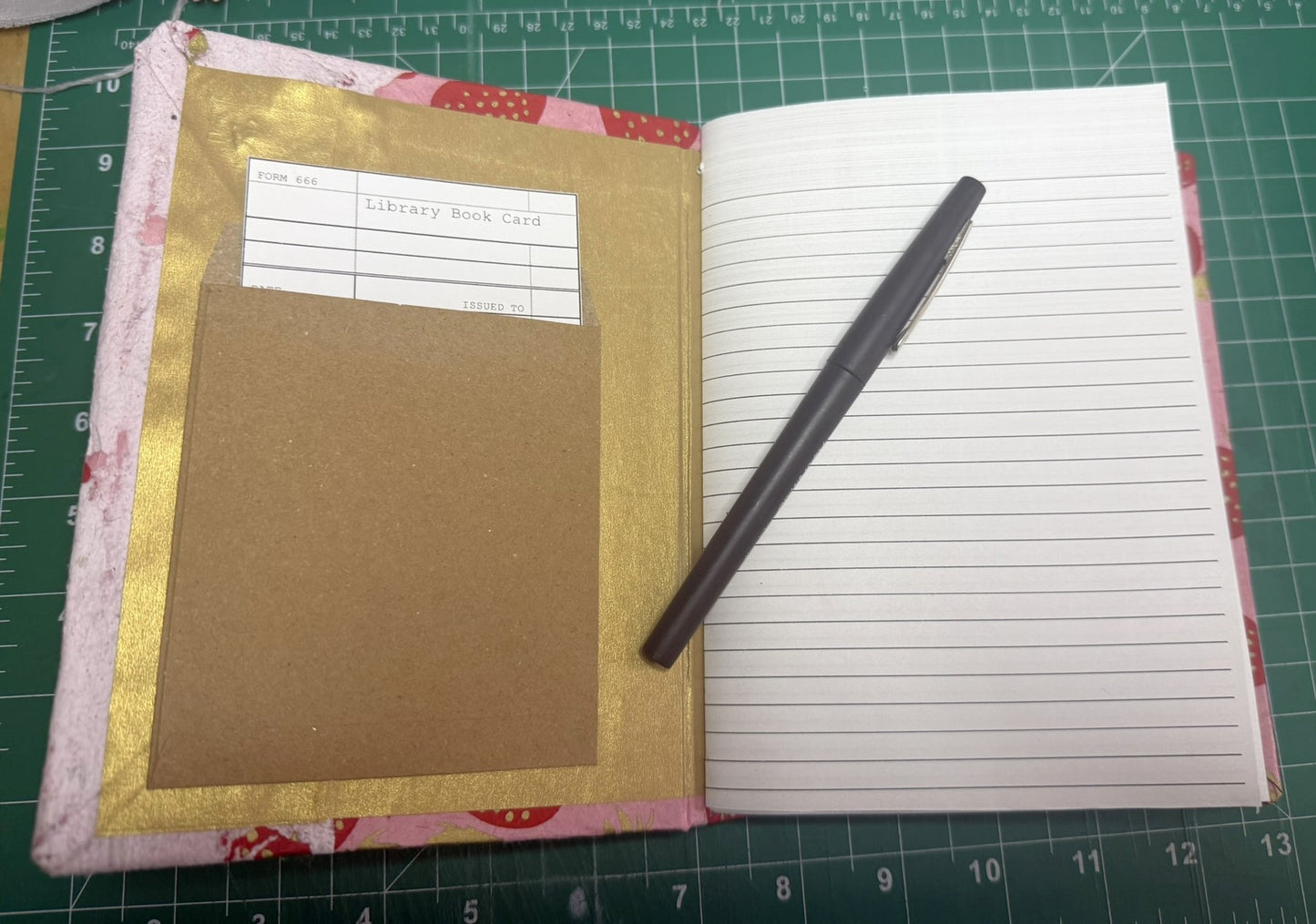 Strawberries and Handmade Paper - ooak
