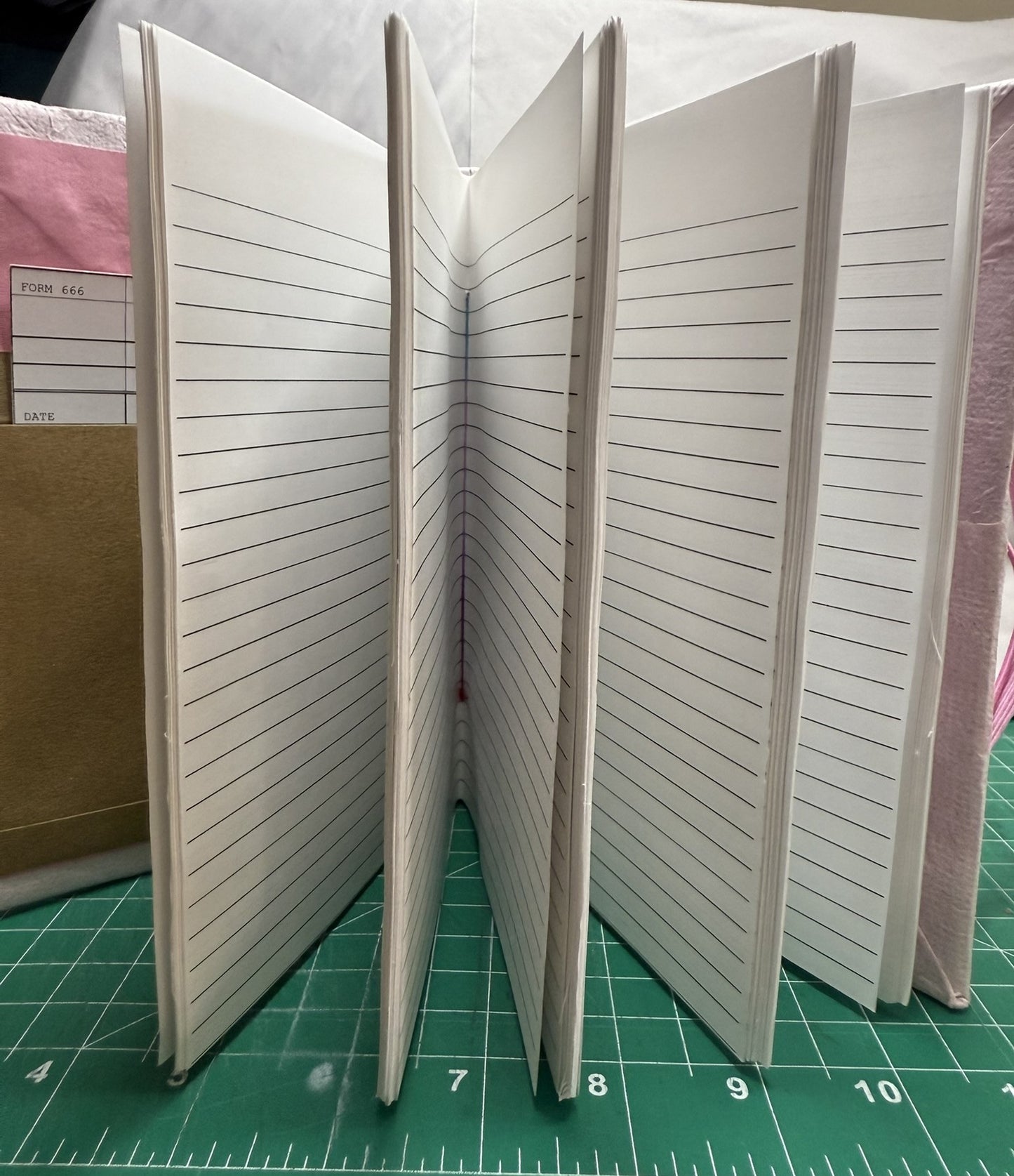 Handmade Pink Paper Journal - ooak