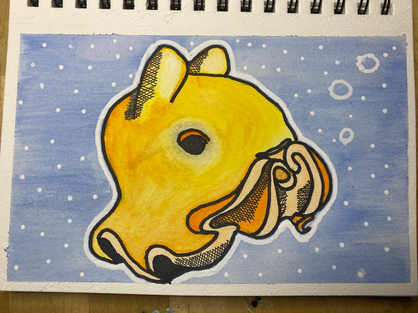 Waterproof Animal Stickers – 3" Glossy Vinyl | Original Watercolor Art | Capybara, Angler Fish, Goose, Chihuahua, Rooster, Dumbo Octopus