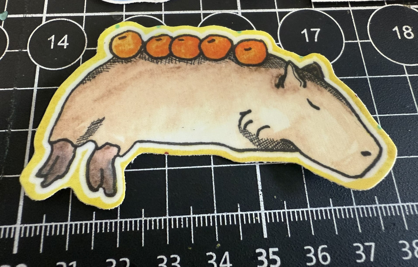 Waterproof Animal Stickers – 3" Glossy Vinyl | Original Watercolor Art | Capybara, Angler Fish, Goose, Chihuahua, Rooster, Dumbo Octopus