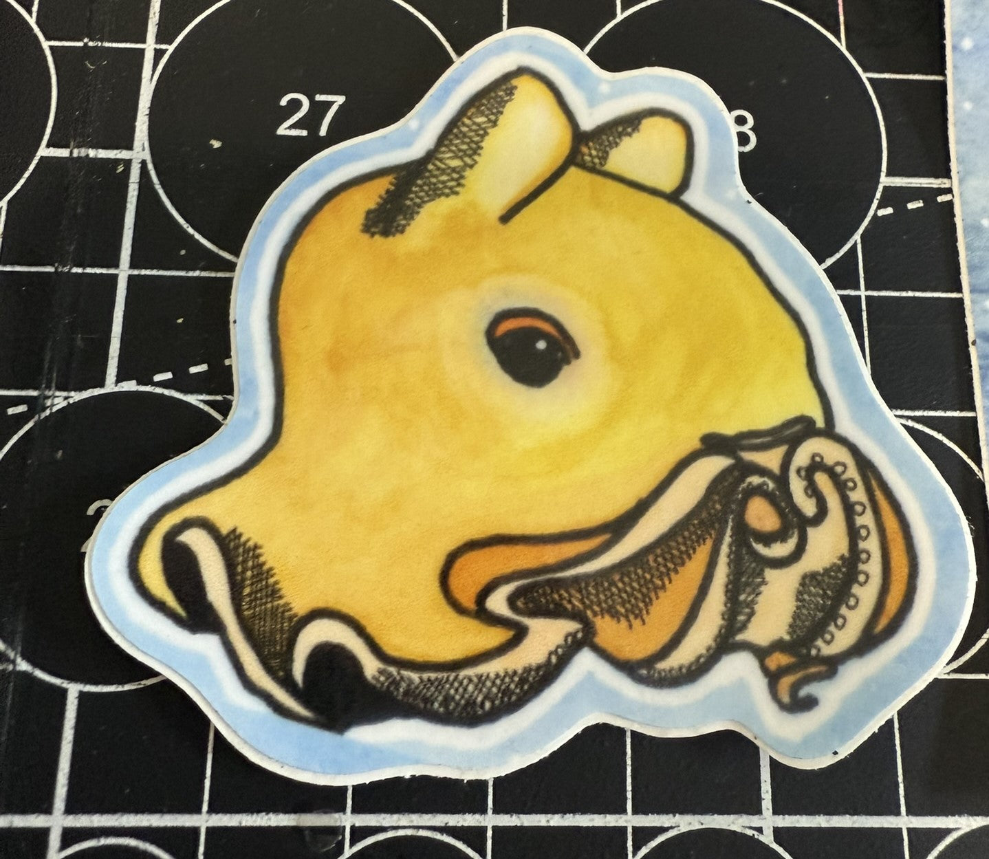 Waterproof Animal Stickers – 3" Glossy Vinyl | Original Watercolor Art | Capybara, Angler Fish, Goose, Chihuahua, Rooster, Dumbo Octopus