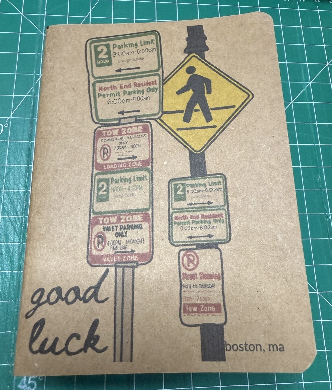 Soft Cover Notebook - Boston Icons