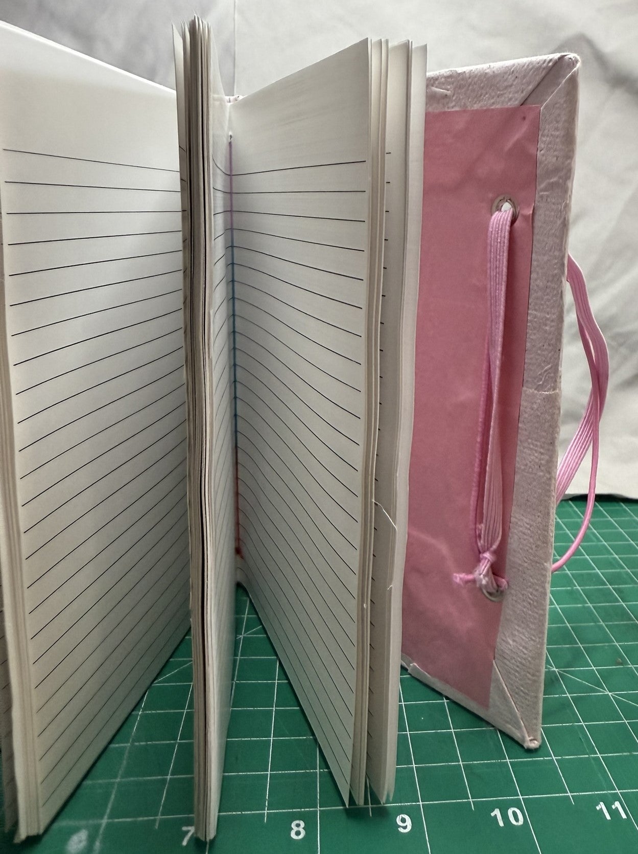 Handmade Pink Paper Journal - ooak