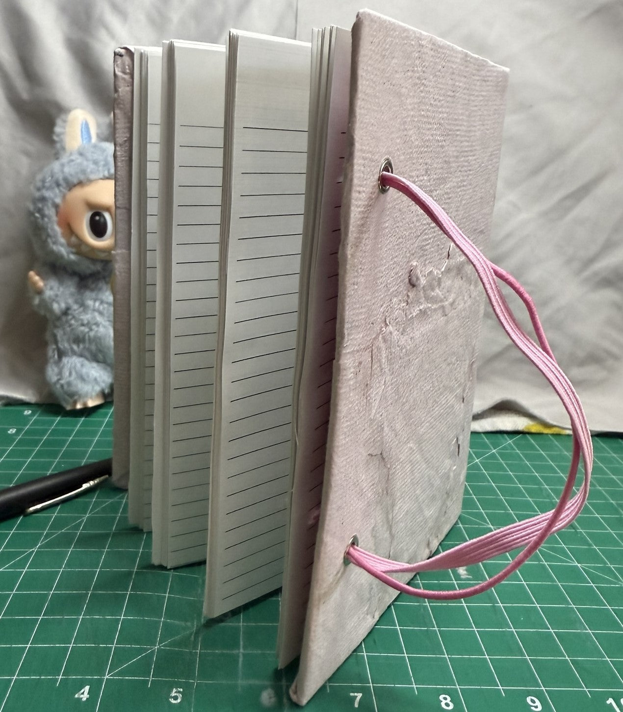 Handmade Pink Paper Journal - ooak