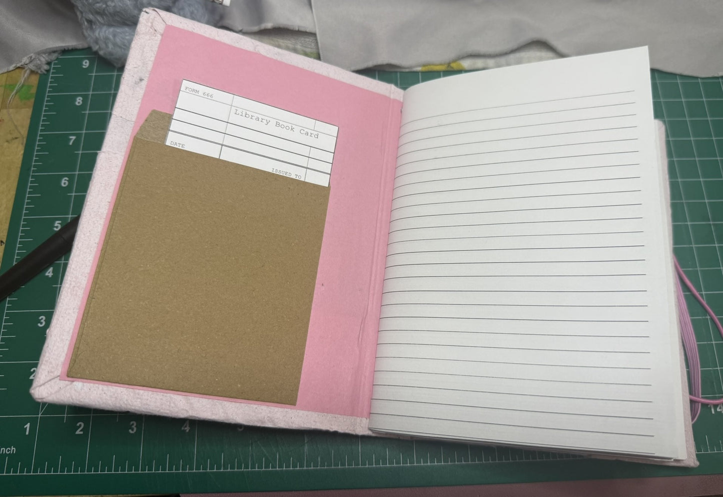 Handmade Pink Paper Journal - ooak