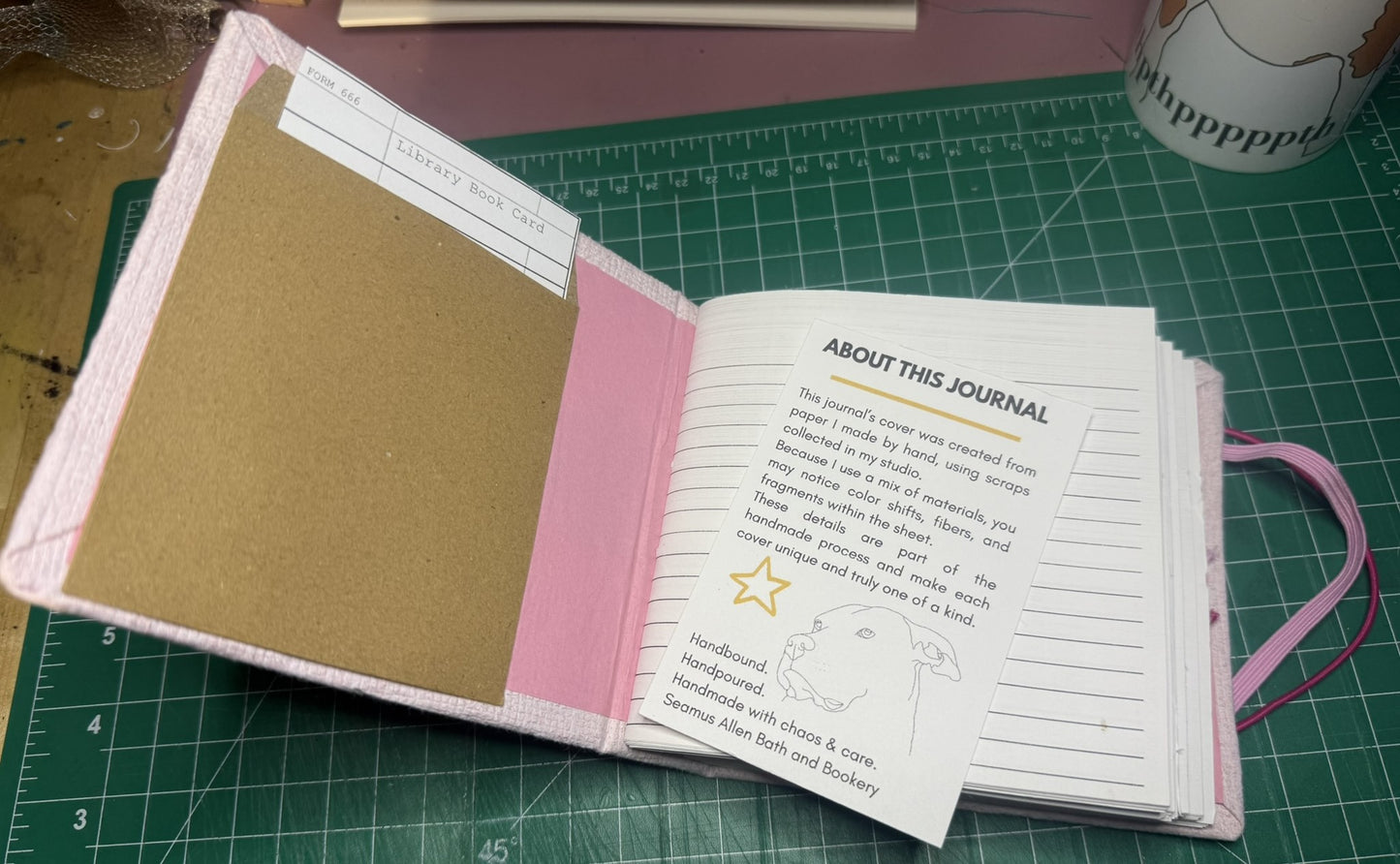 Handmade Paper - Pink ooak