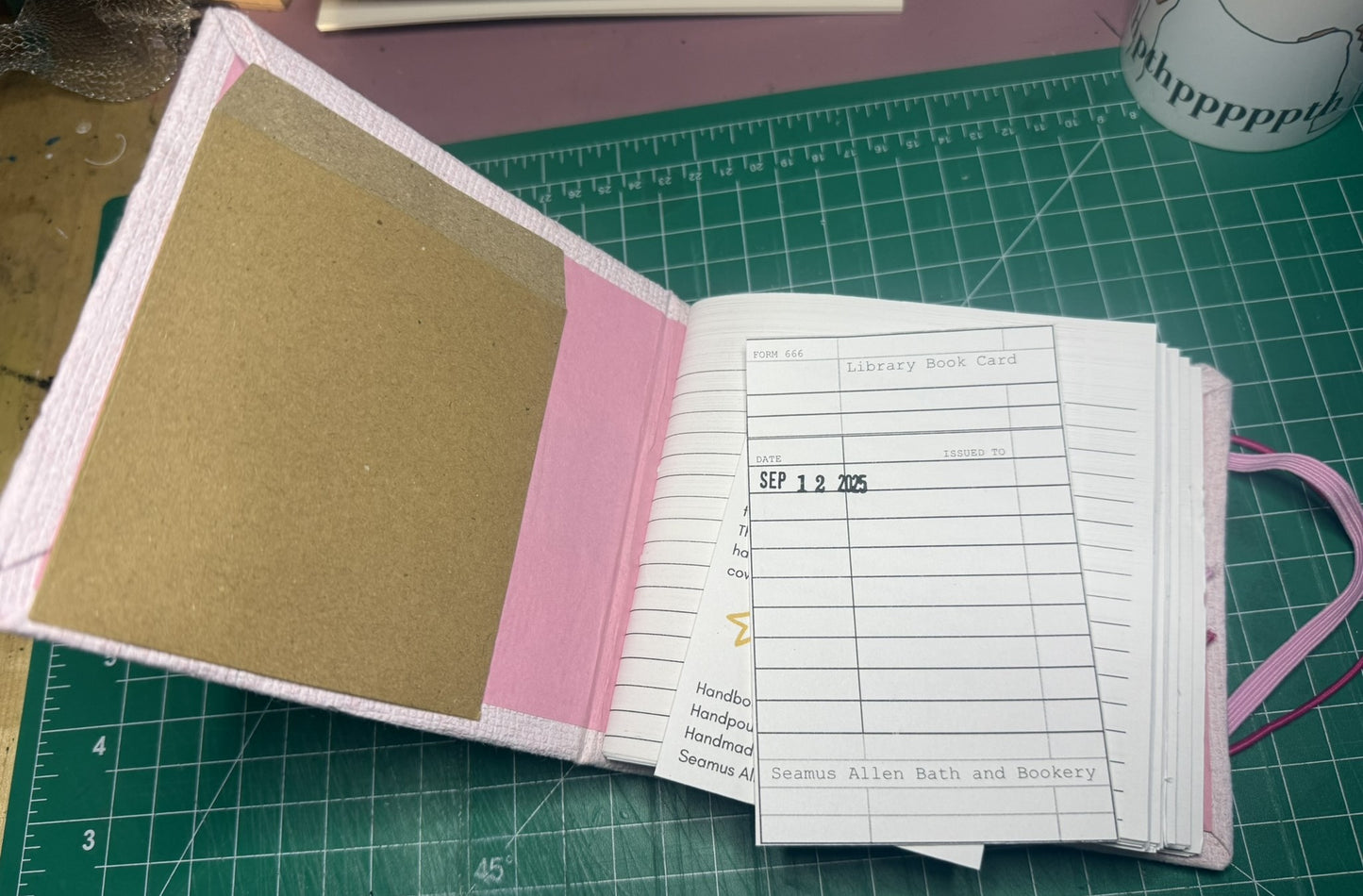 Handmade Paper - Pink ooak