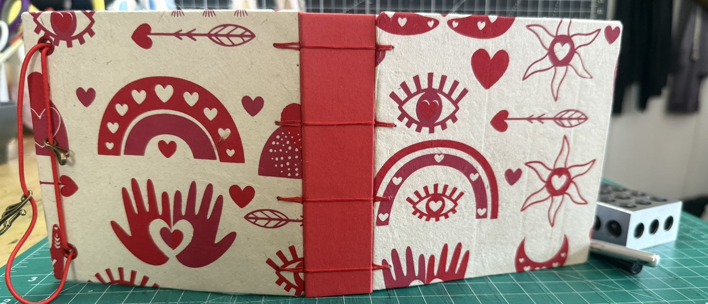 Red and White Boho