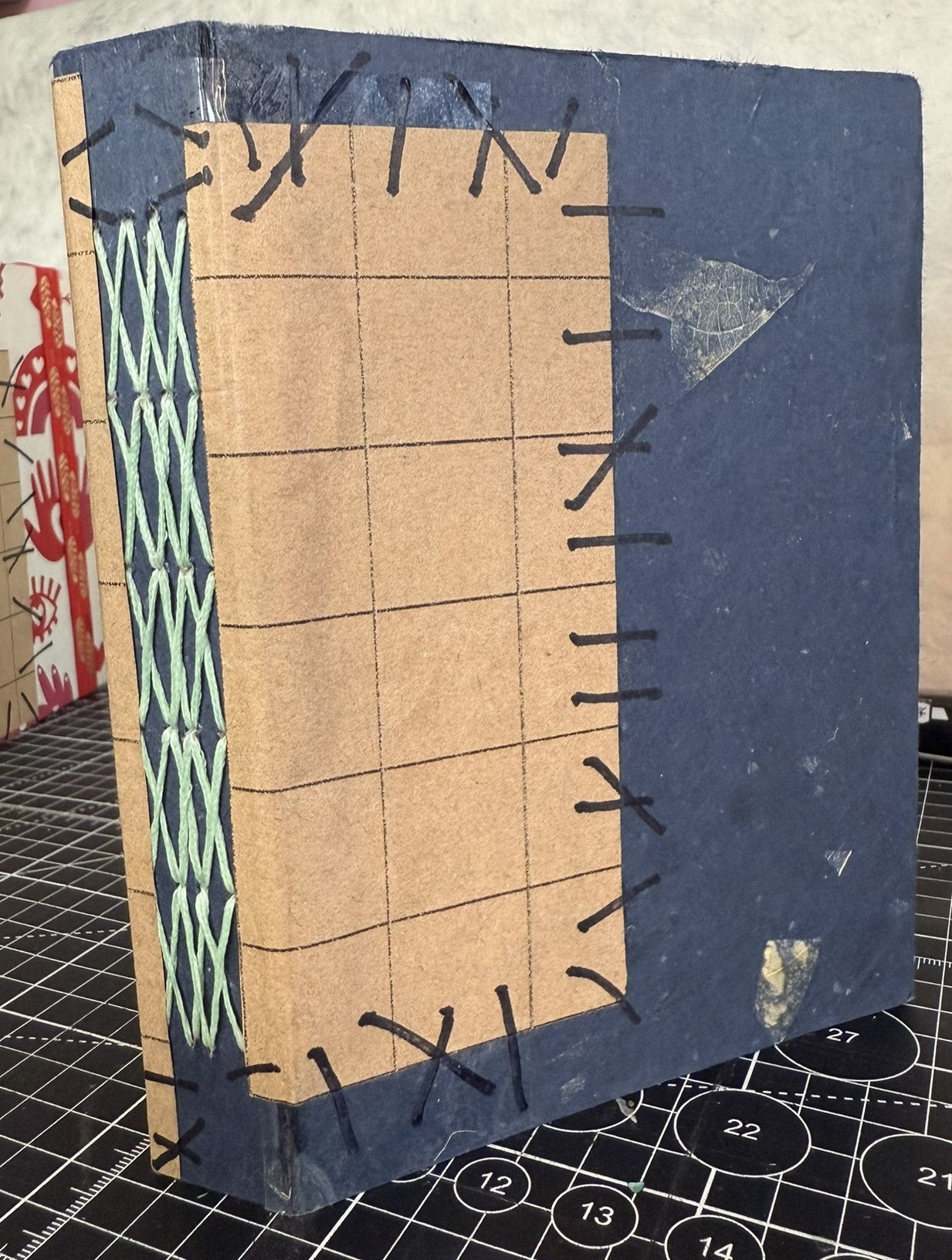 Pressed Leaves, Patched Covers, and Peaceful Greens